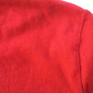 Vintage Tops - 90s Red Rhinestone Firework Short Sleeve Crop Top Vintage Tops - 90s Red Rhinestone Firework Short Sleeve Crop Top